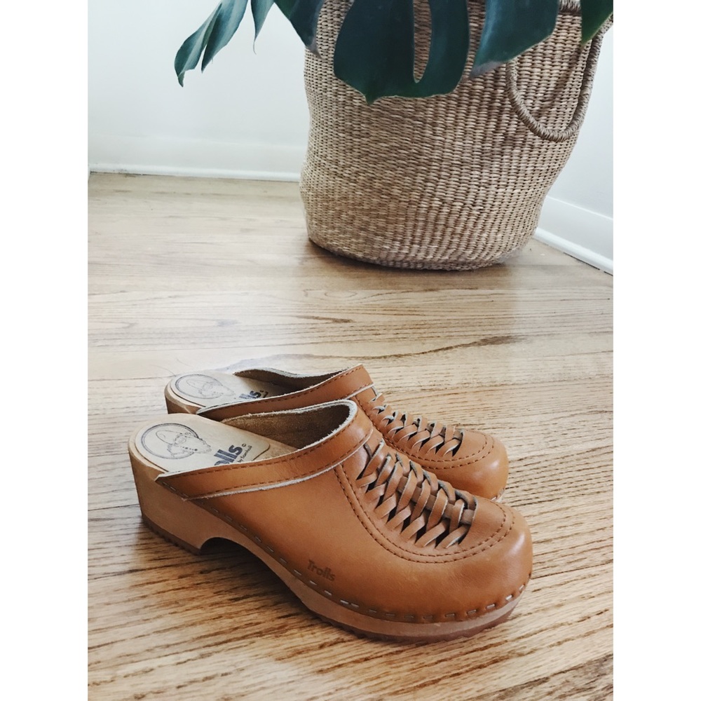 Samhill Swedish Heidi Woven Clog Size 7